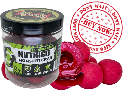 LK Baits Boilies Monster Crab R.Hutchinson 1kg 20mm + Nutrigo RH Monster Crab 150ml, 20mm